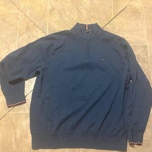 Tommy Hilfiger Navy Zip-Up Sweater